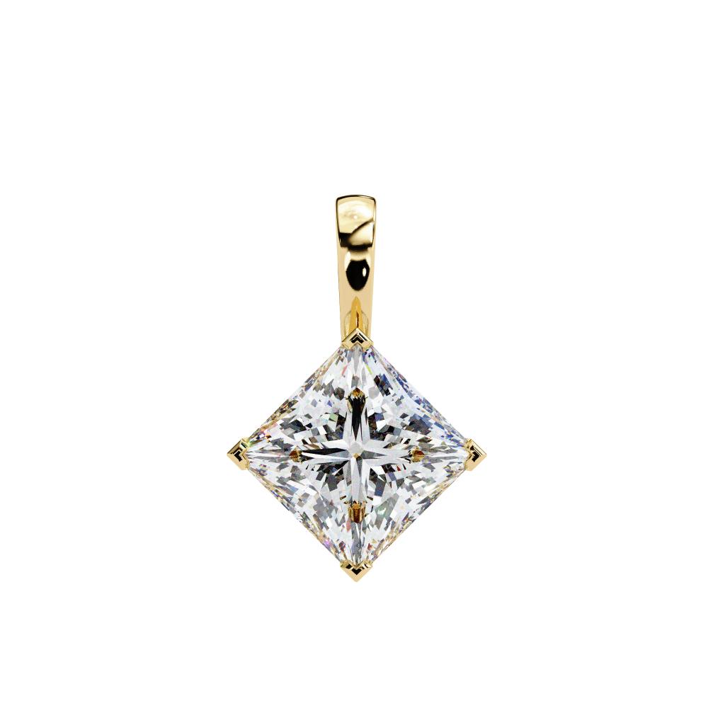 The Sophia Princess Solitaire pendant With Chain