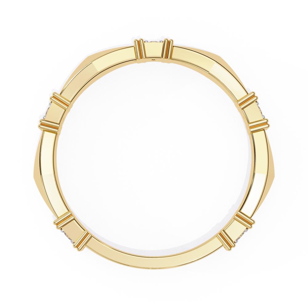 The Cruz Geometrical Stackable Wedding Band