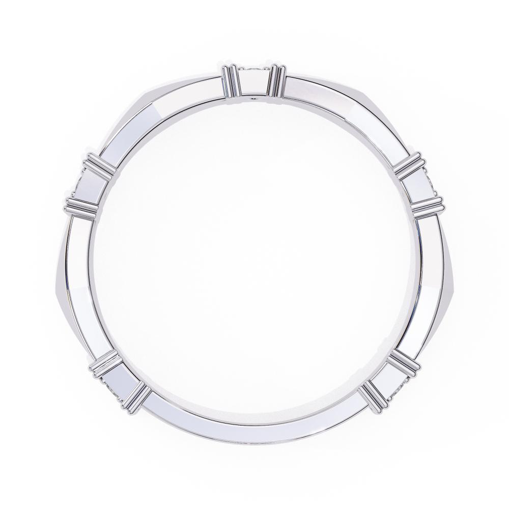 The Cruz Geometrical Stackable Wedding Band