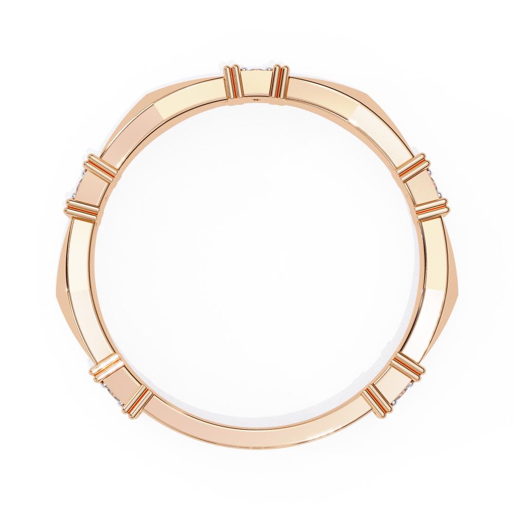 The Cruz Geometrical Stackable Wedding Band