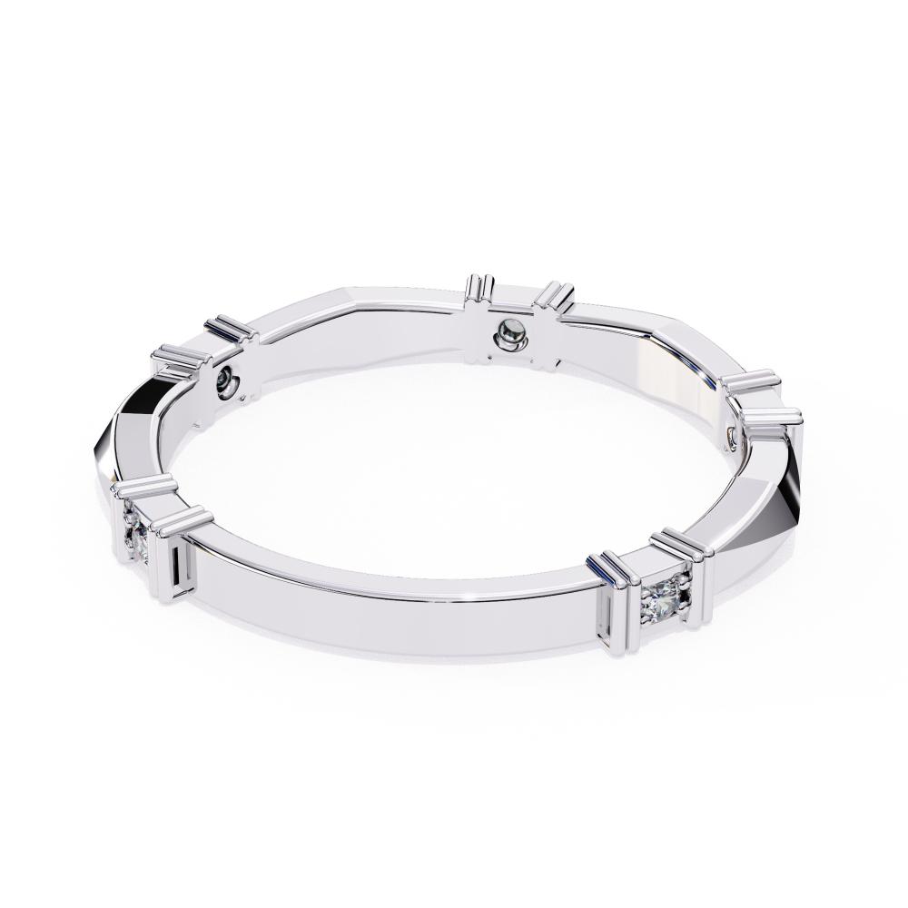 The Cruz Geometrical Stackable Wedding Band