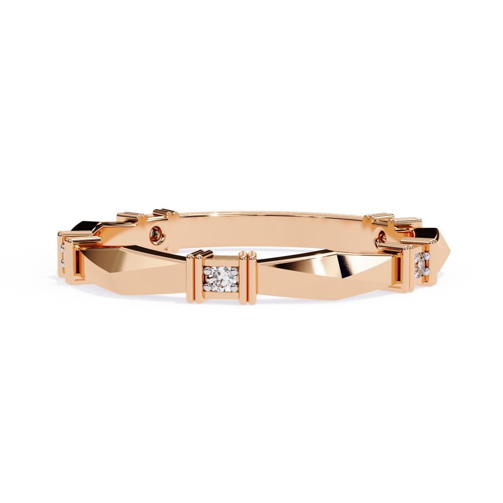 The Cruz Geometrical Stackable Wedding Band