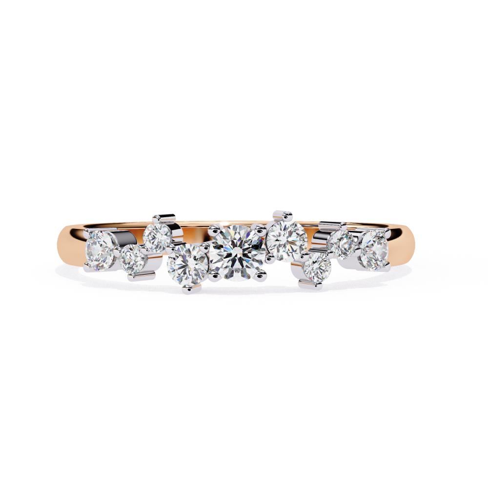 The Hauser Round Half Eternity Wedding Band