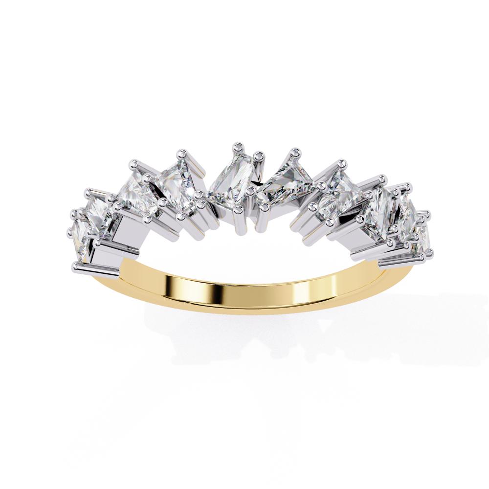 The Irene Baguette Half Eternity Wedding Band