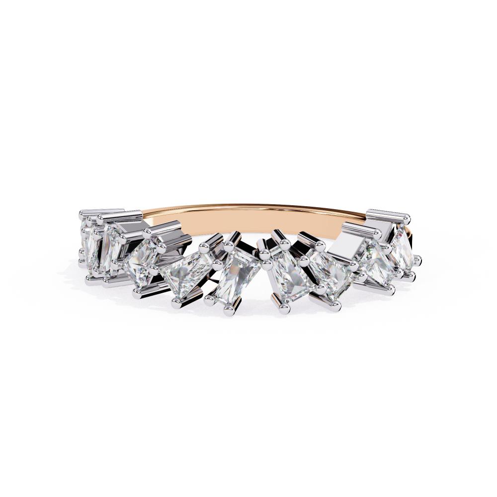 The Irene Baguette Half Eternity Wedding Band