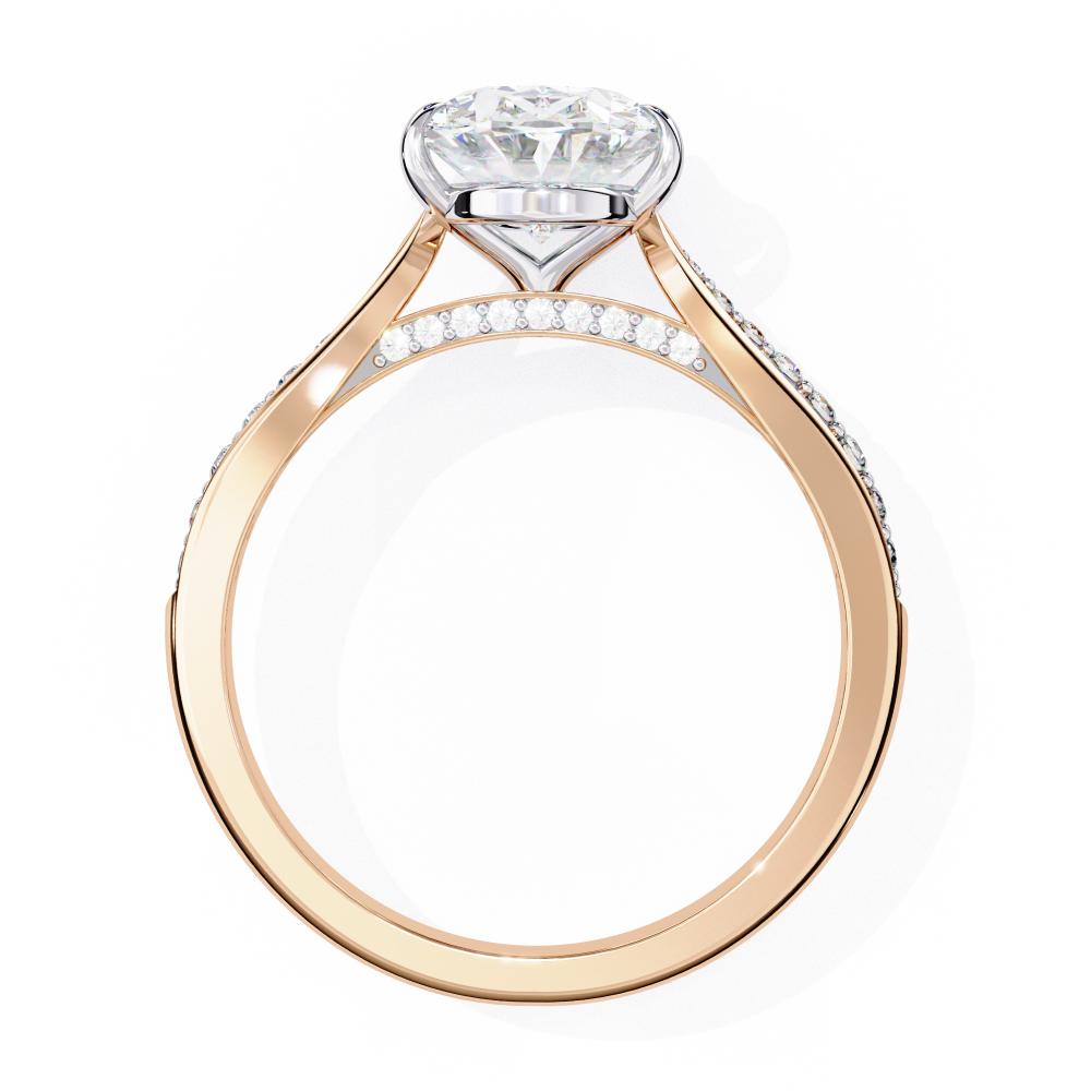 The Nataley Oval Hidden Accent Engagement Ring