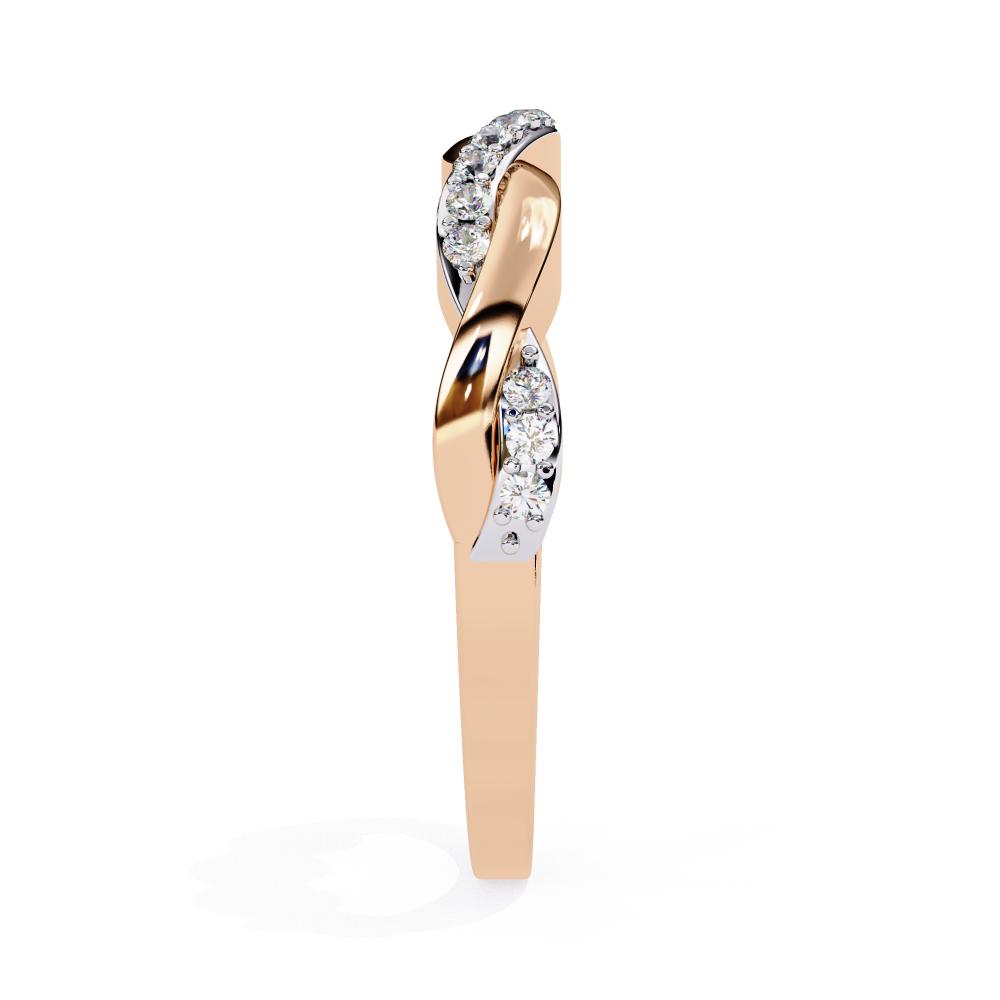 The Abi Swirl Half Eternity Wedding Band