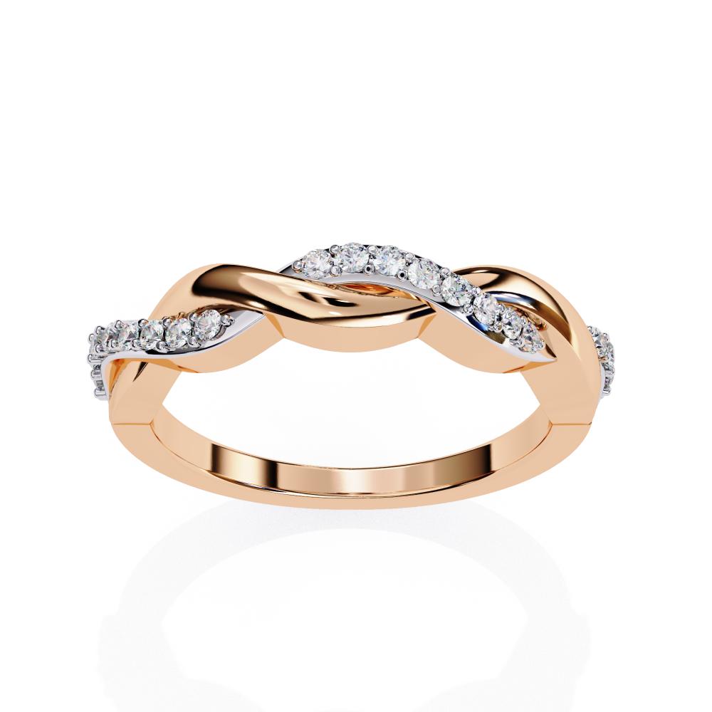 The Abi Swirl Half Eternity Wedding Band