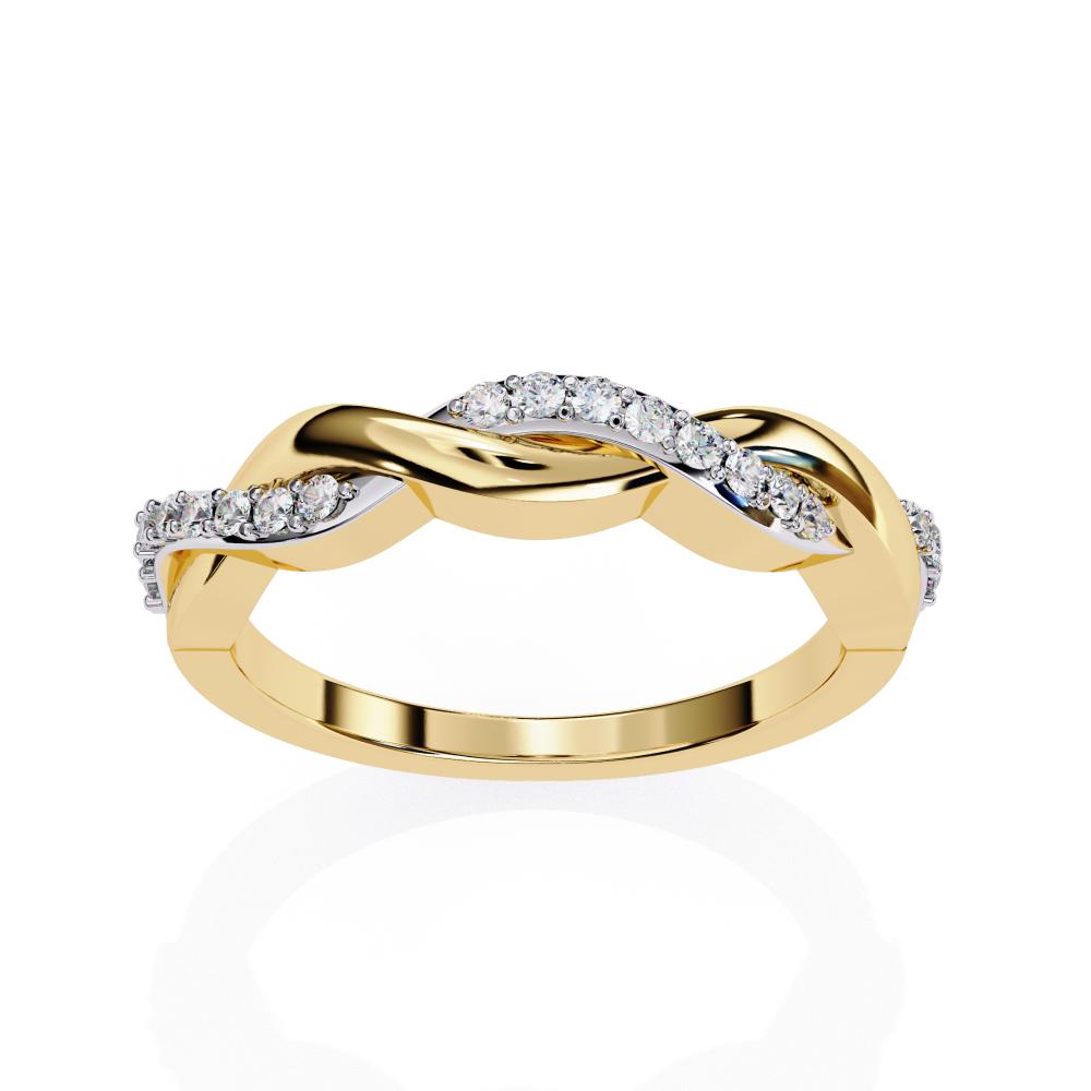 The Abi Swirl Half Eternity Wedding Band