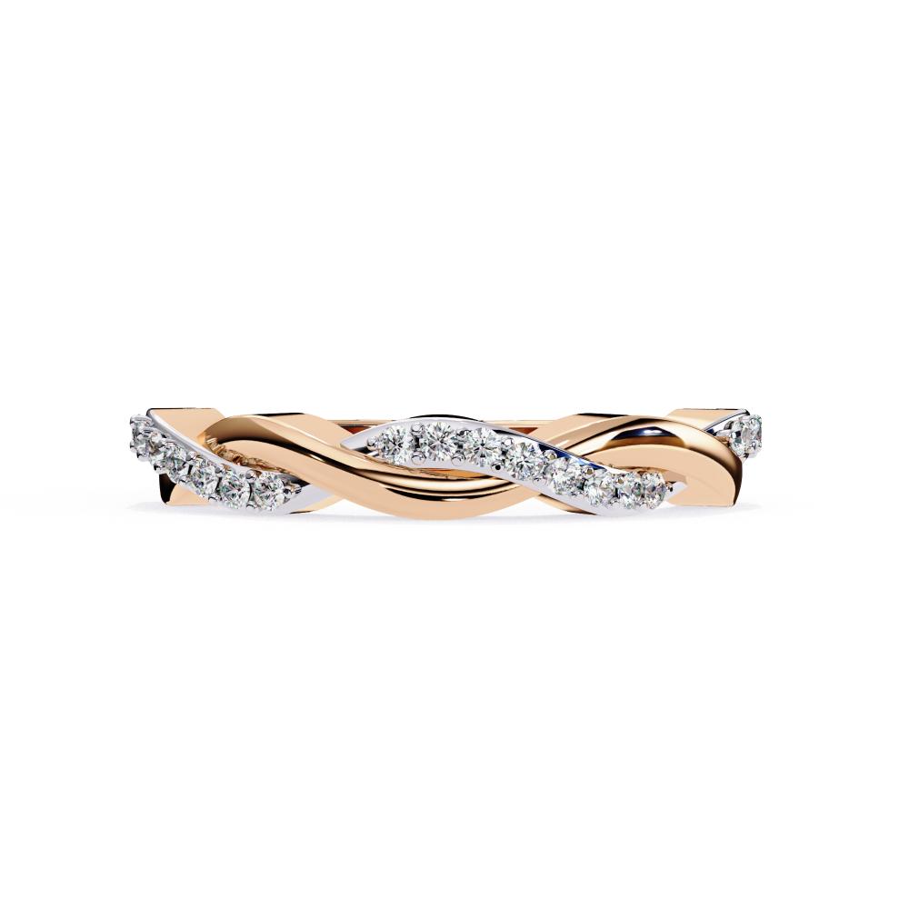 The Abi Swirl Half Eternity Wedding Band