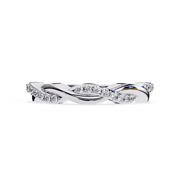 The Abi Swirl Half Eternity Wedding Band