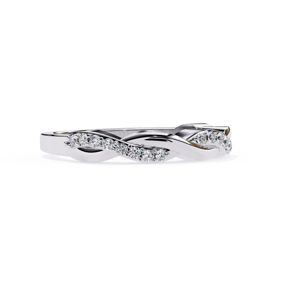 The Abi Swirl Half Eternity Wedding Band