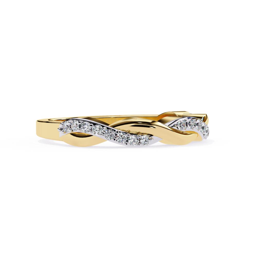 The Abi Swirl Half Eternity Wedding Band