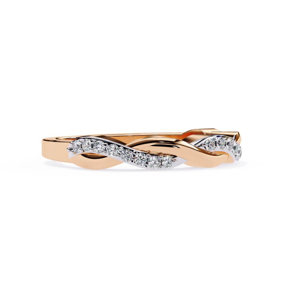 The Abi Swirl Half Eternity Wedding Band