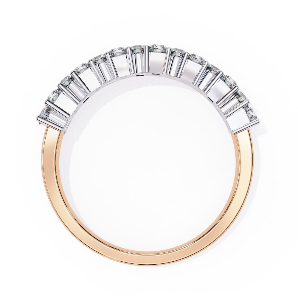 The Esber Round & Radiant Half Eternity Wedding Band
