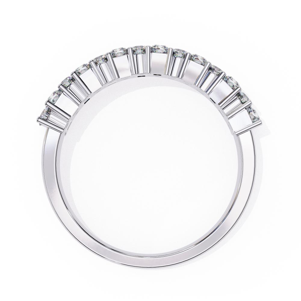 The Esber Round & Radiant Half Eternity Wedding Band