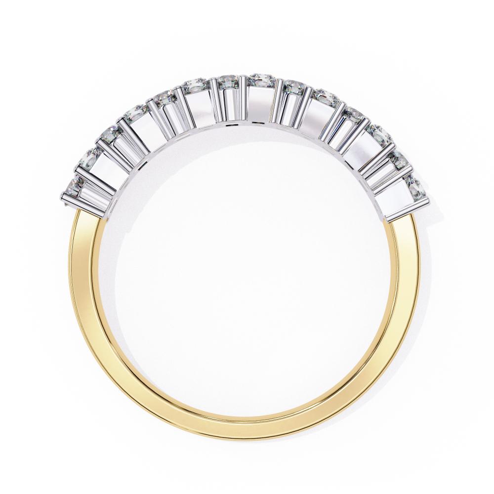 The Esber Round & Radiant Half Eternity Wedding Band