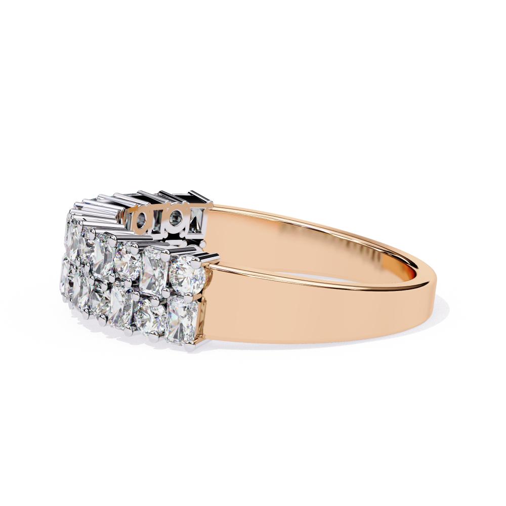 The Esber Round & Radiant Half Eternity Wedding Band