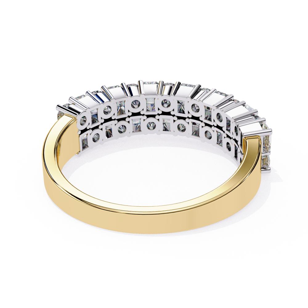 The Esber Round & Radiant Half Eternity Wedding Band