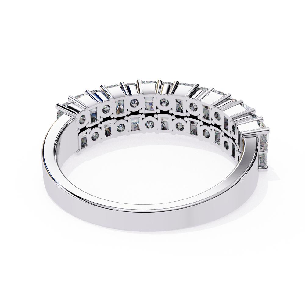 The Esber Round & Radiant Half Eternity Wedding Band