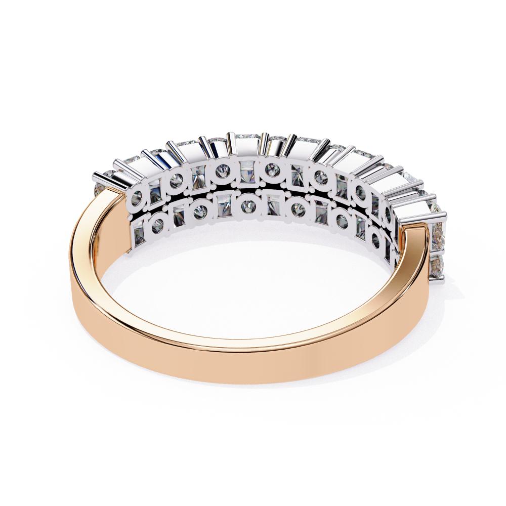 The Esber Round & Radiant Half Eternity Wedding Band