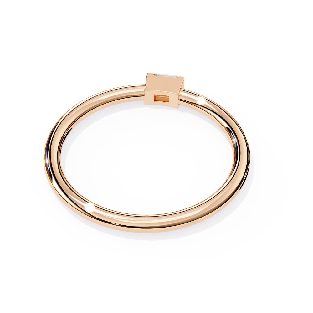 The Silvia Baguette Bar Set Wedding Band