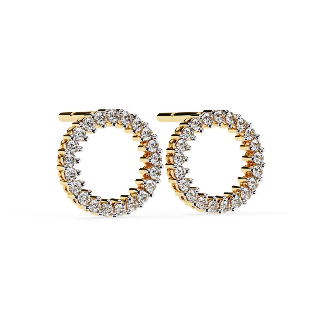 The Nataley Round Circle Style Earrings