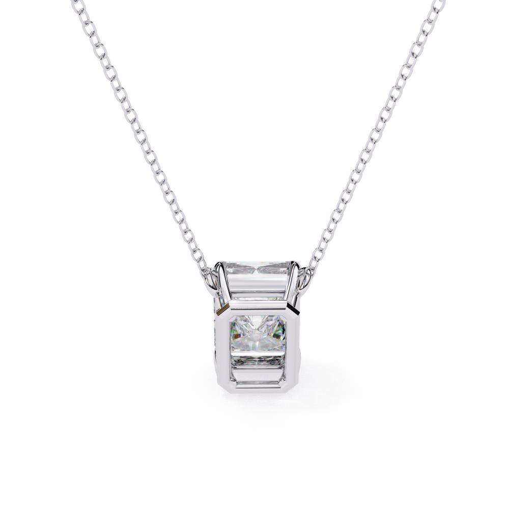 The Ella Emerald Solitaire Pendant With Chain