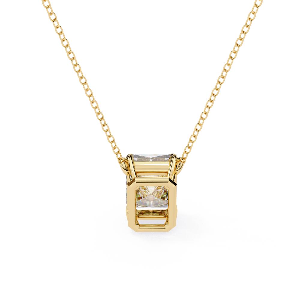 The Ella Emerald Solitaire Pendant With Chain