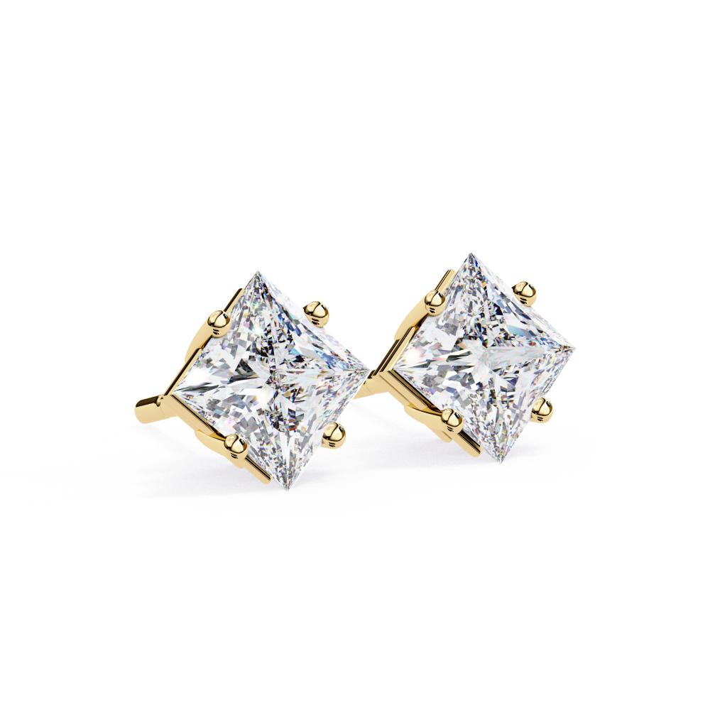 The Paula Princess Solitaire Stud Earrings