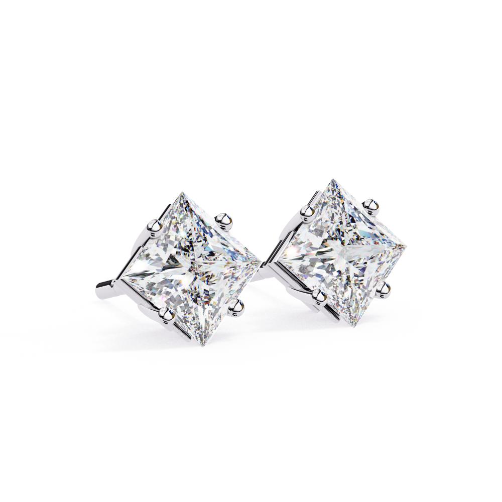 The Paula Princess Solitaire Stud Earrings