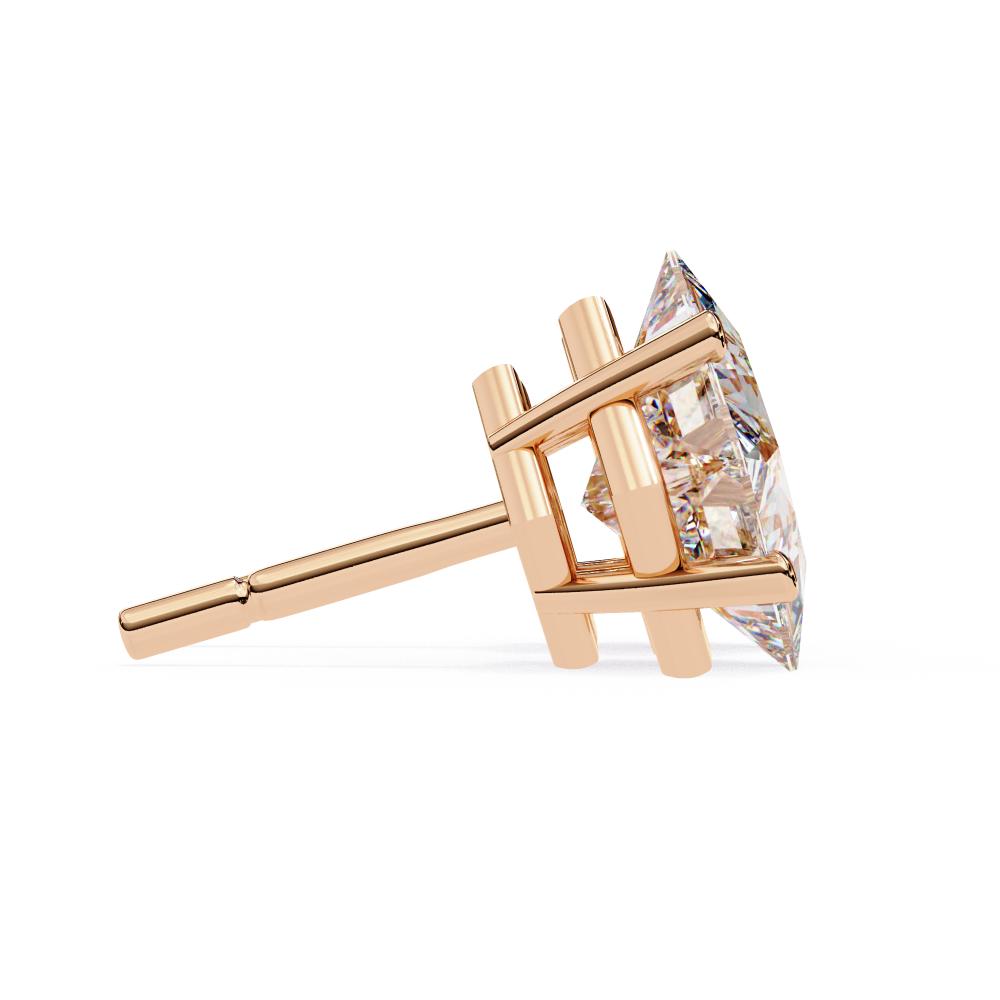 The Paula Princess Solitaire Stud Earrings