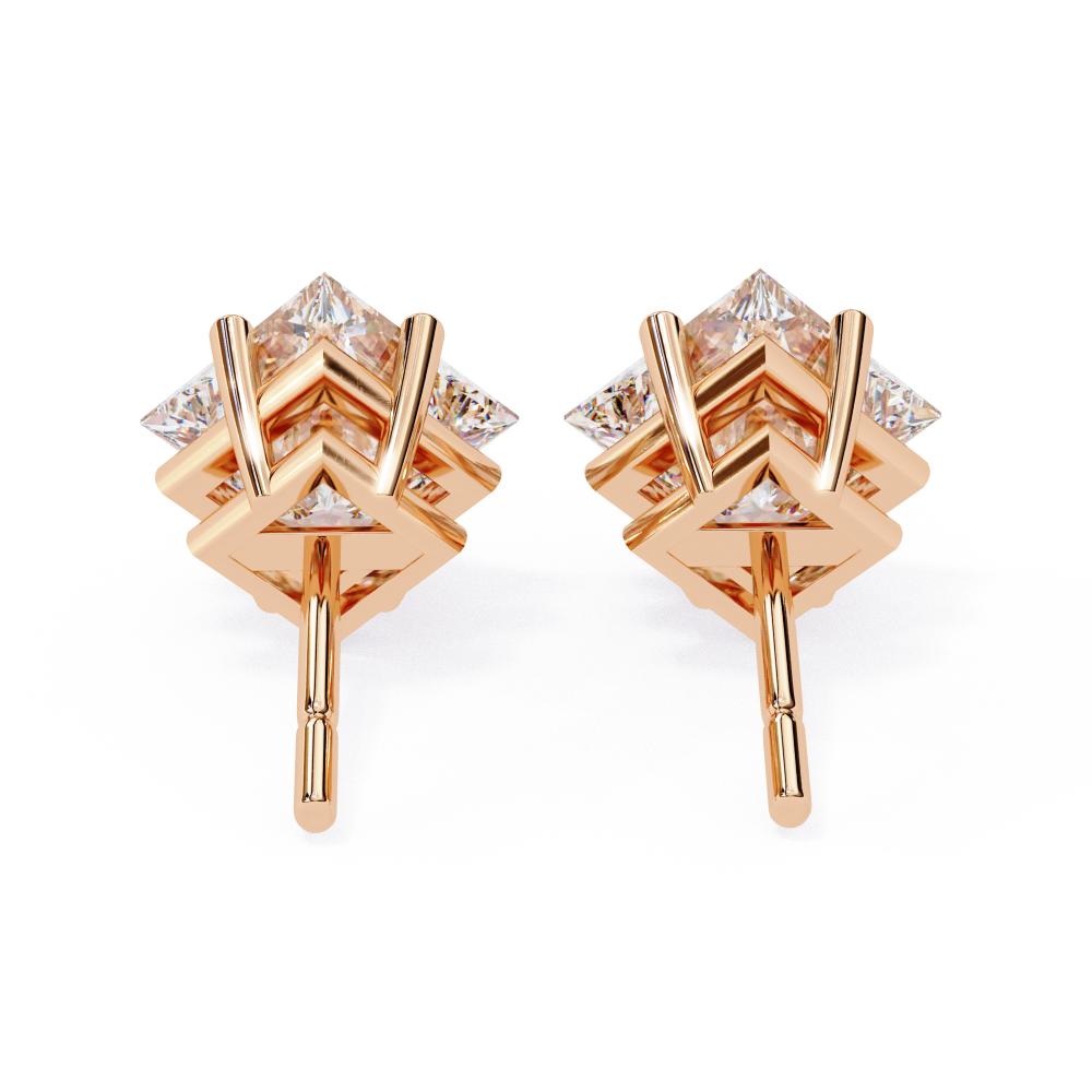 The Paula Princess Solitaire Stud Earrings