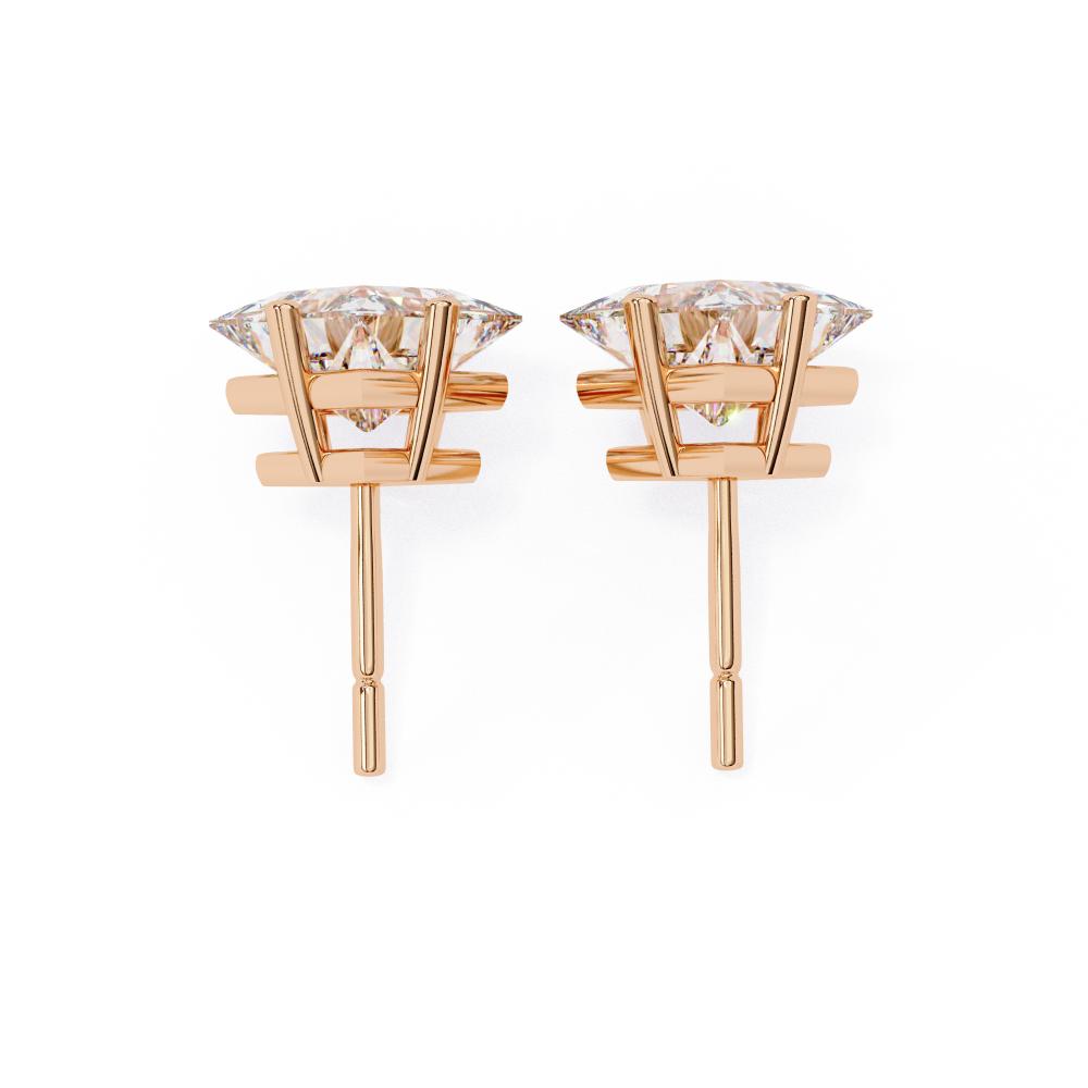 The Paula Princess Solitaire Stud Earrings