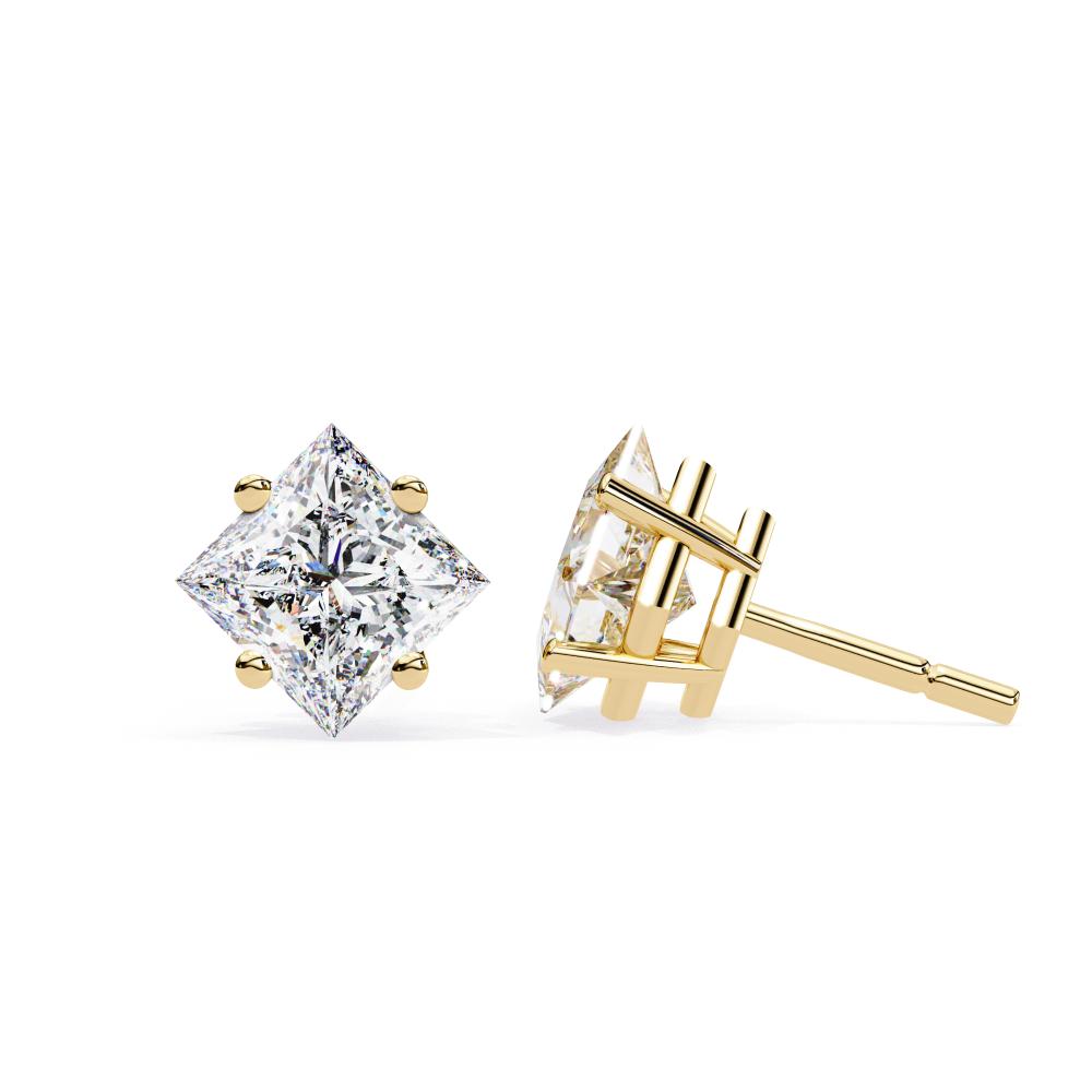 The Paula Princess Solitaire Stud Earrings