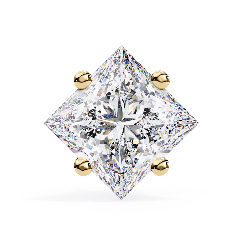 The Paula Princess Solitaire Stud Earrings