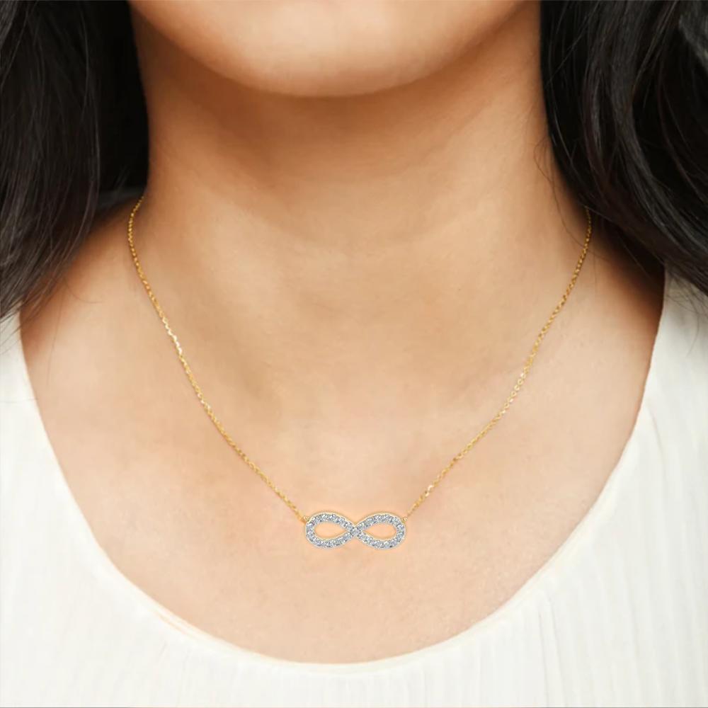 The Aitana infinity Diamond necklace