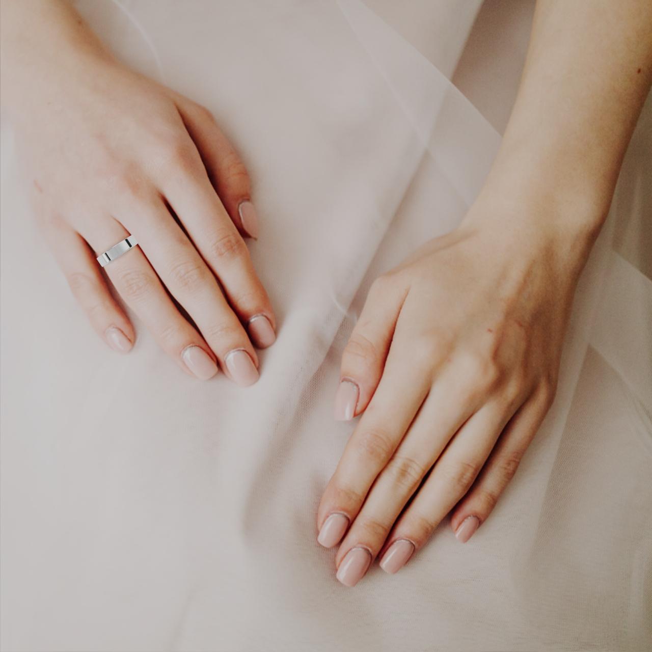 The James Minimalist Wedding Band