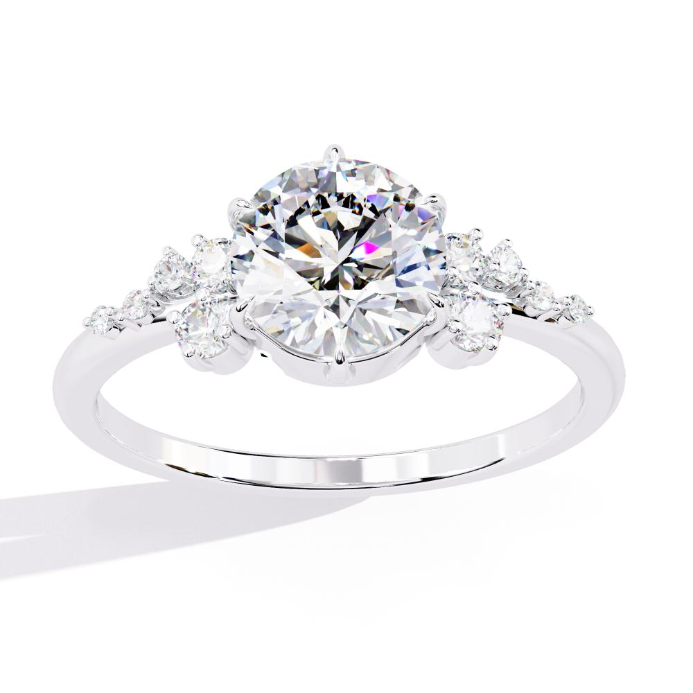 The Kaczecka Round Accent Stone Engagement Ring