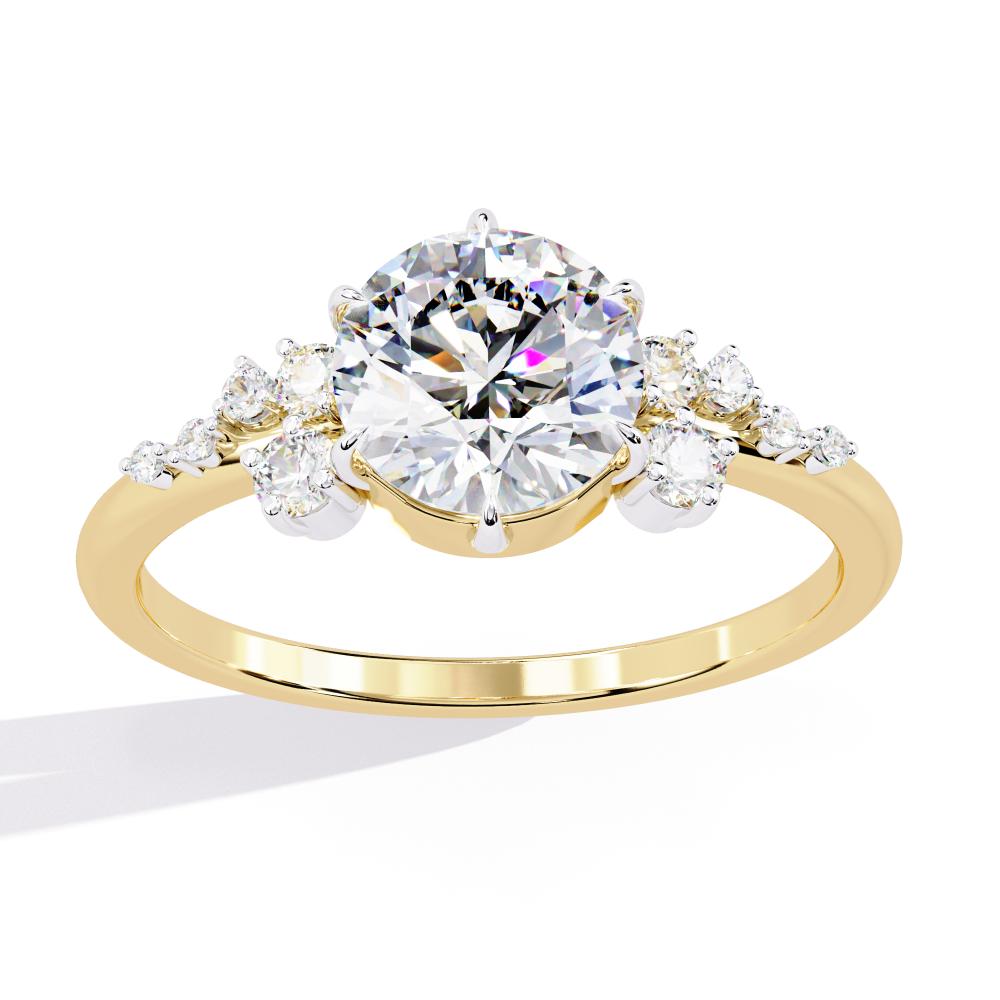 The Kaczecka Round Accent Stone Engagement Ring