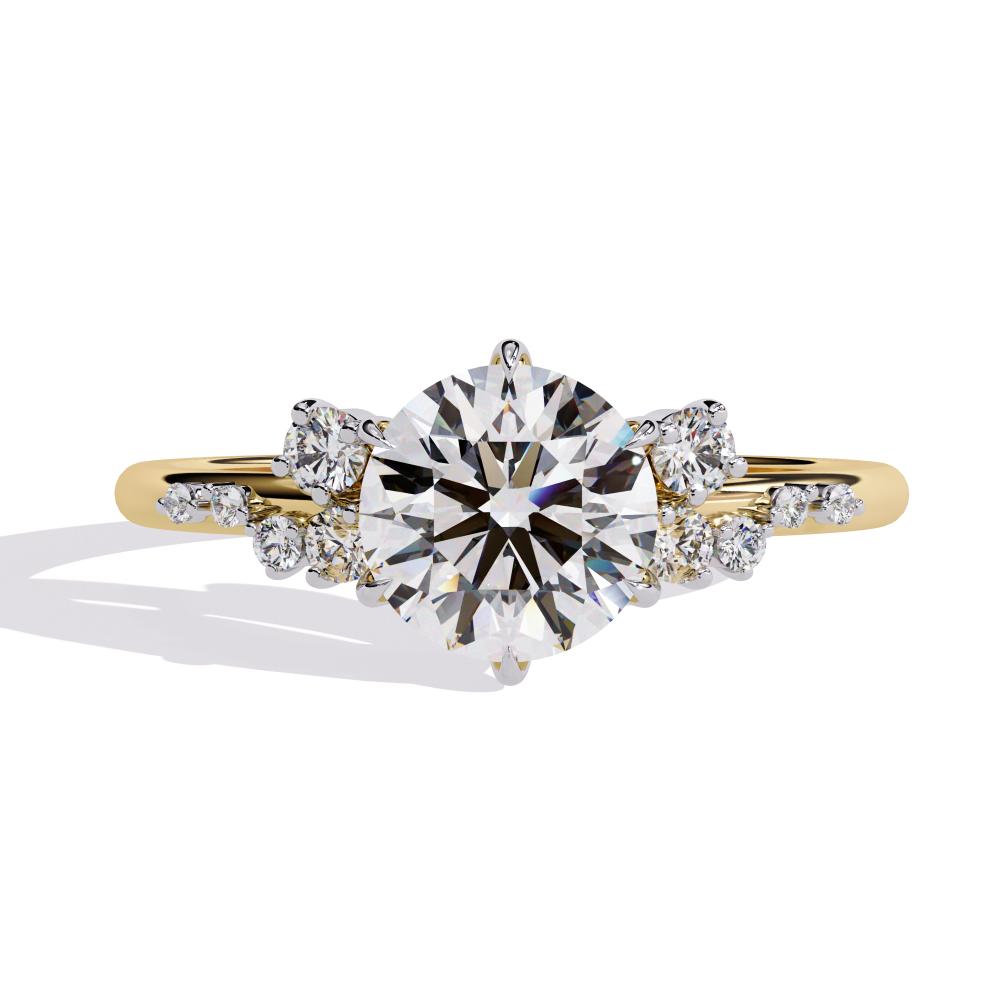 The Kaczecka Round Accent Stone Engagement Ring