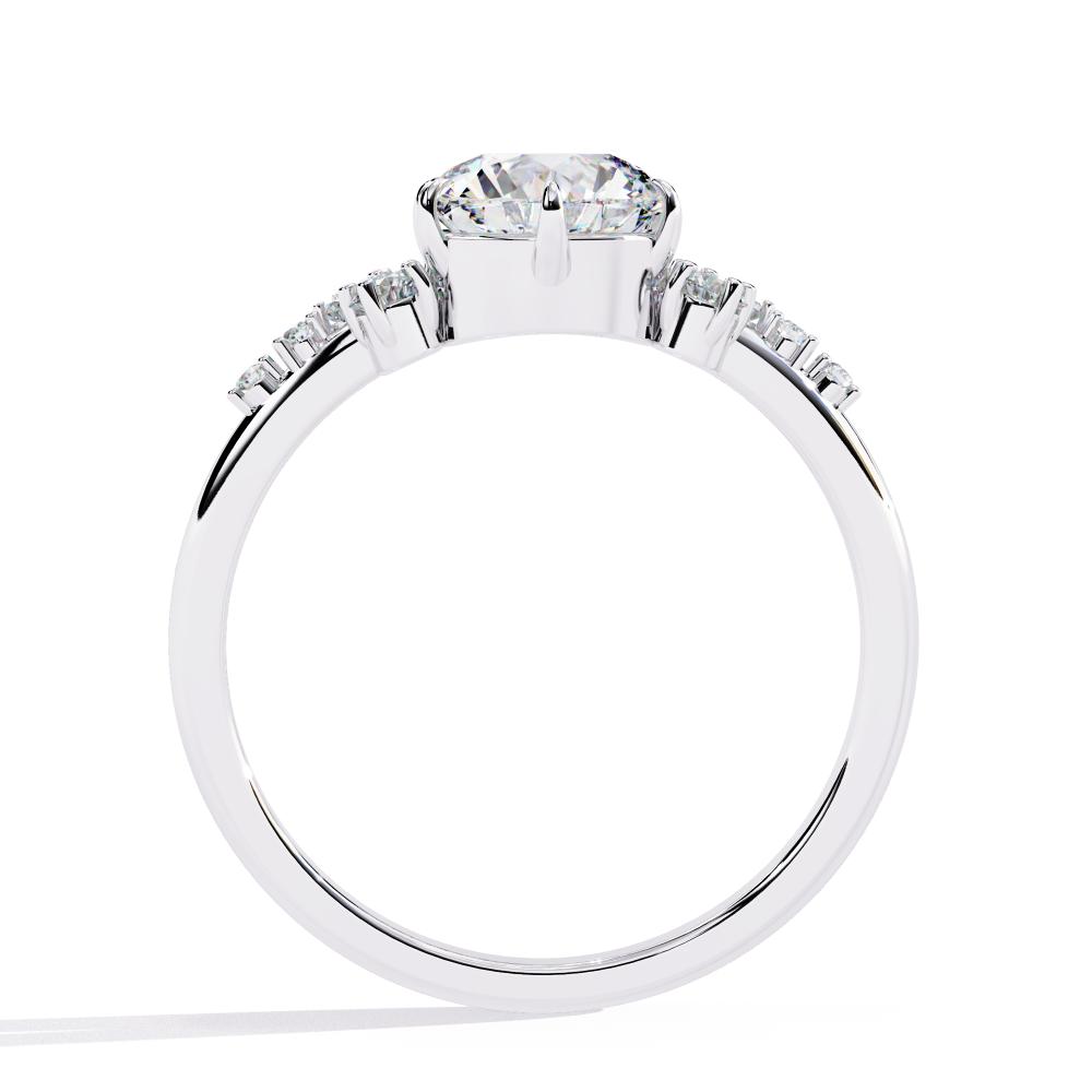 The Kaczecka Round Accent Stone Engagement Ring