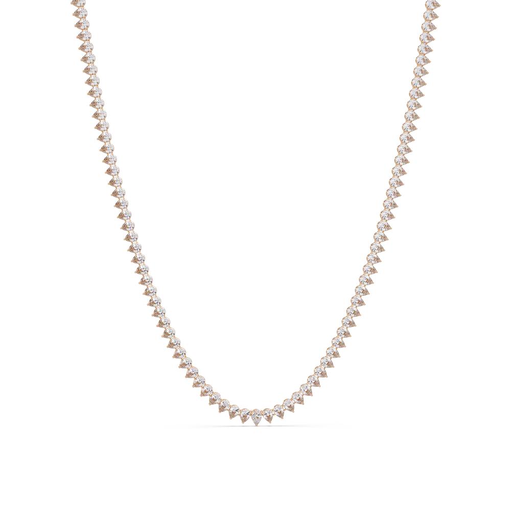 The Daisy Pear Diamond tennis necklace