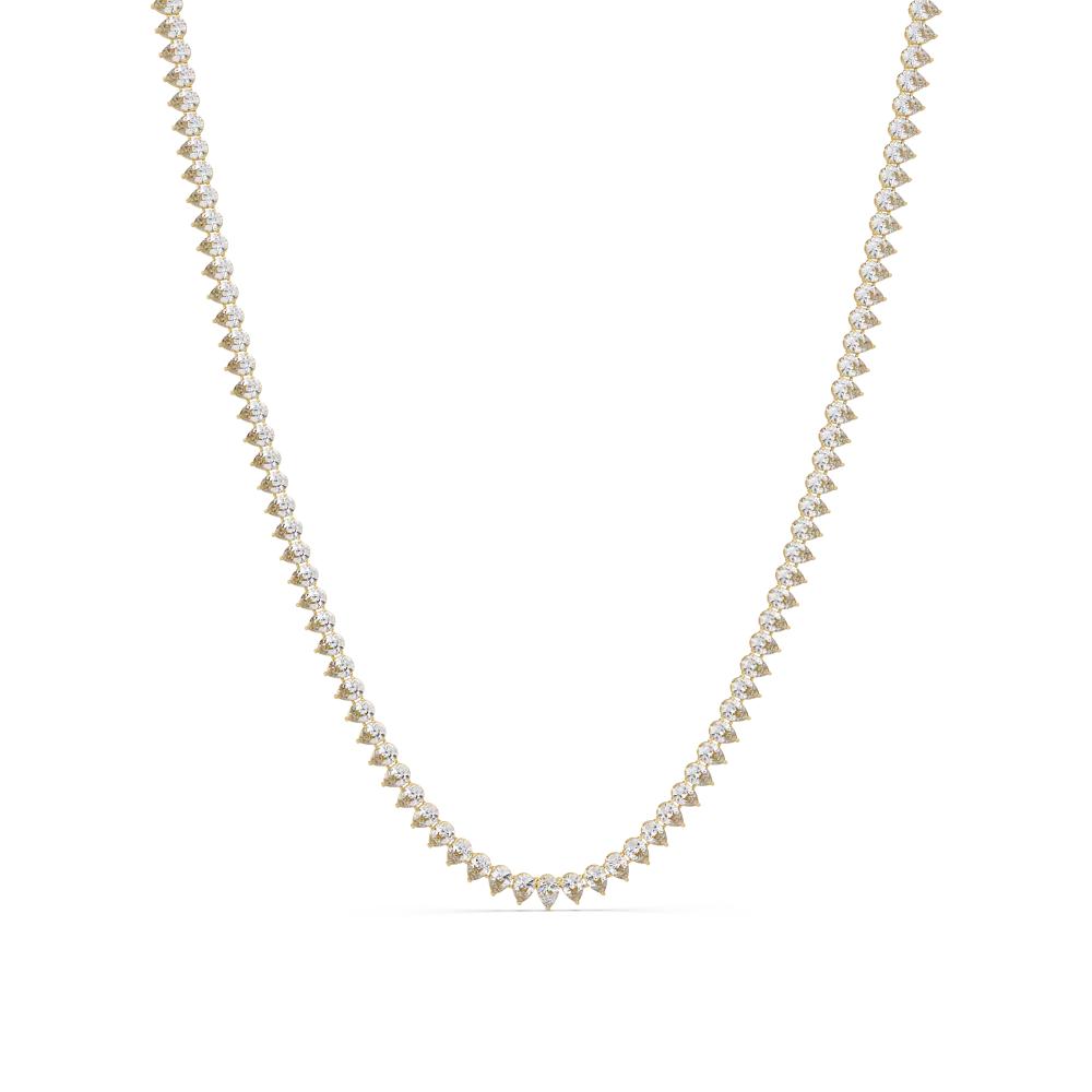 The Daisy Pear Diamond tennis necklace