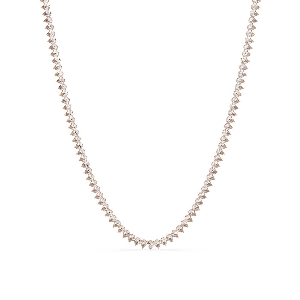The Daisy Pear Diamond tennis necklace