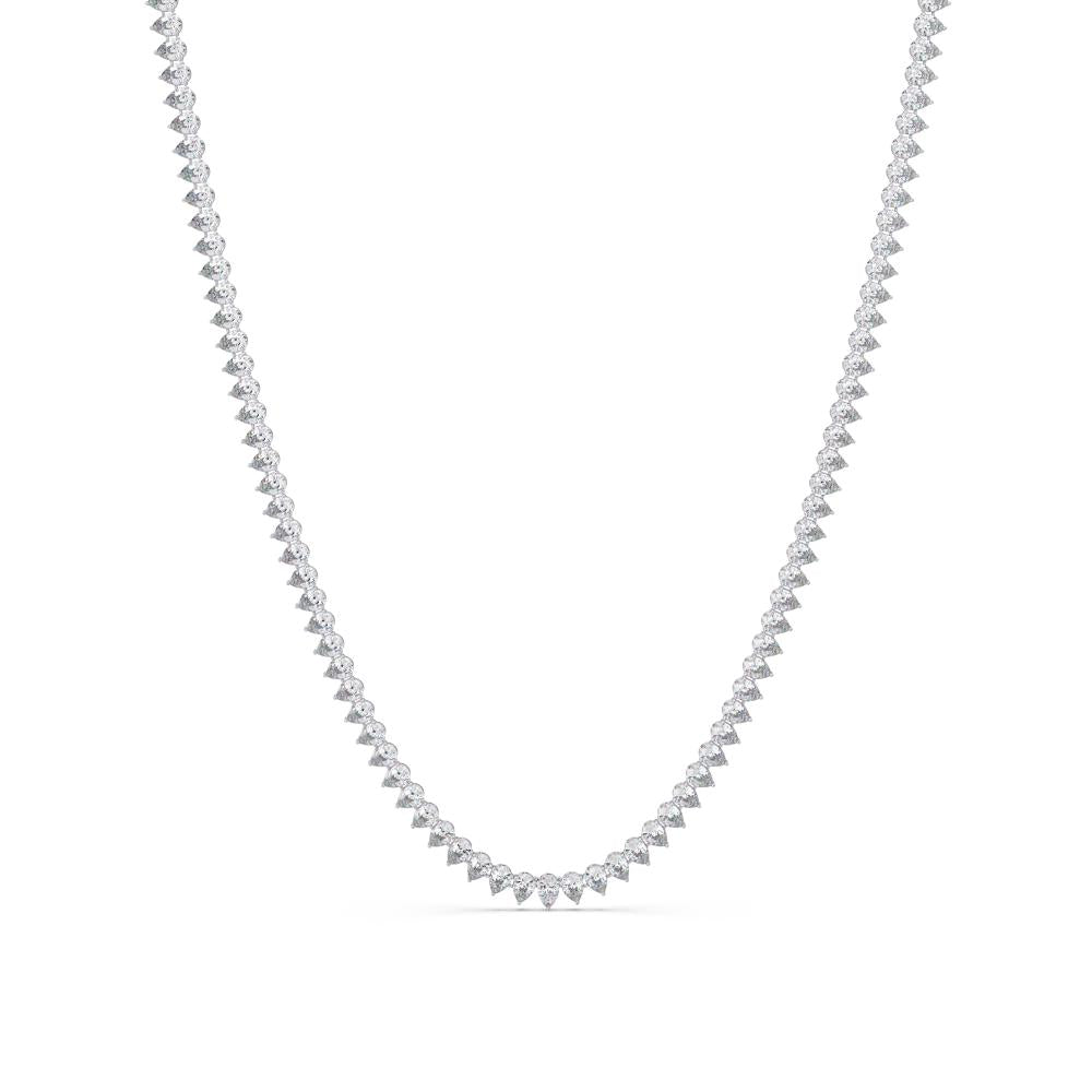 The Daisy Pear Diamond tennis necklace
