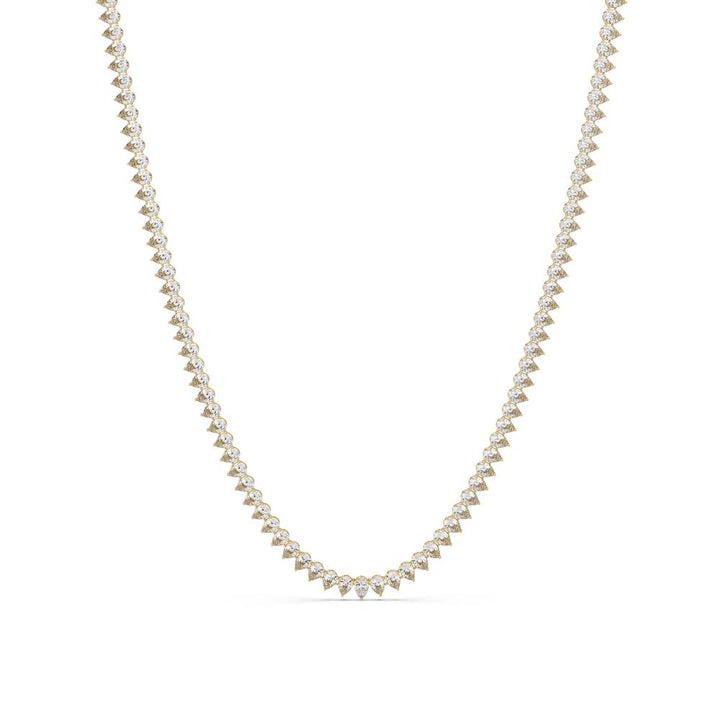 The Daisy Pear Diamond tennis necklace