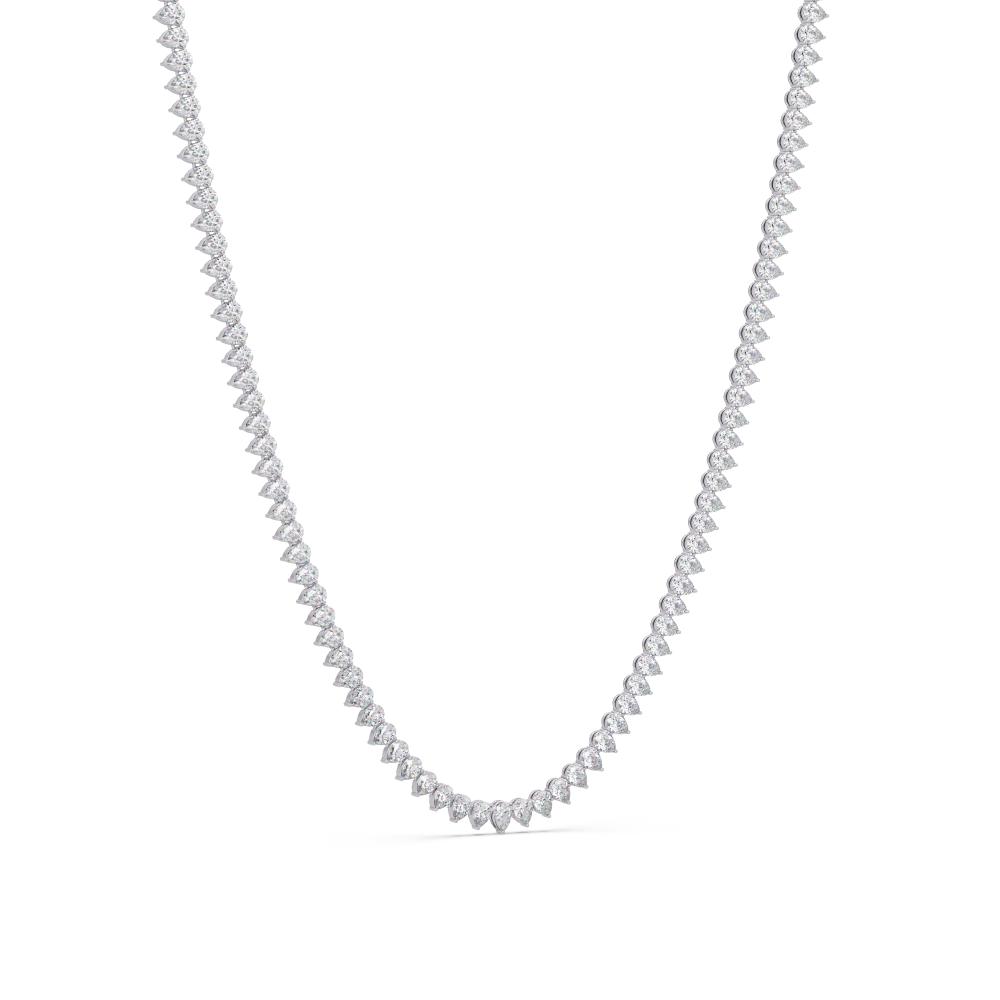The Daisy Pear Diamond tennis necklace