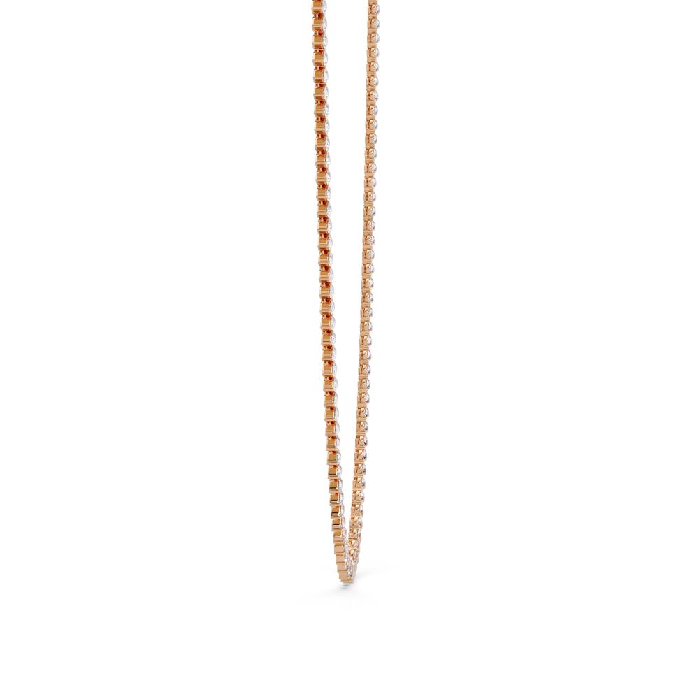 The Daisy Pear Diamond tennis necklace