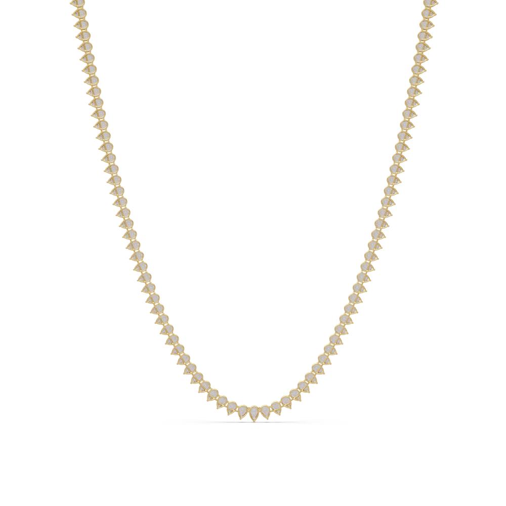 The Daisy Pear Diamond tennis necklace
